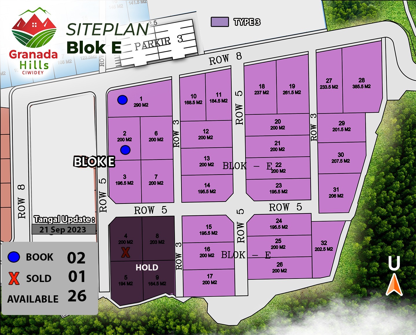 Harga Kavling Granada 38 Update Site Plan Kavling Granada Hills Ciwidey Blok E