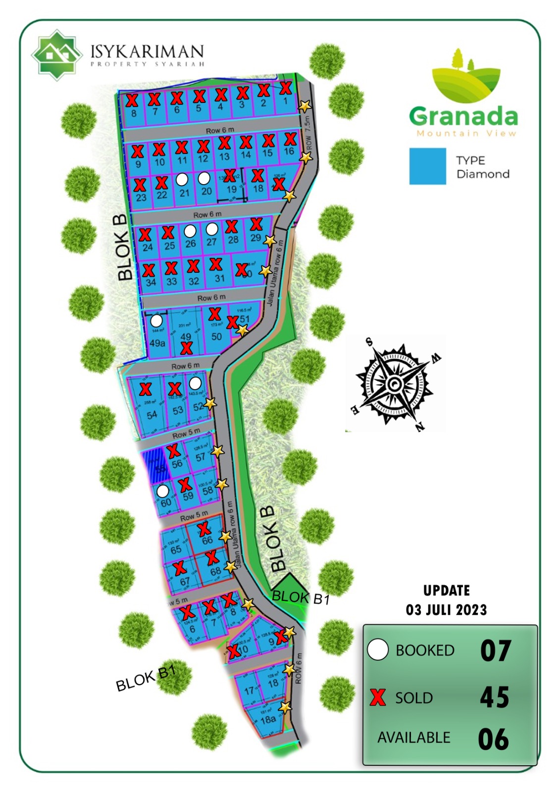 Harga Kavling Granada 32 Update SIte Plan Granada Mountain View Diamond