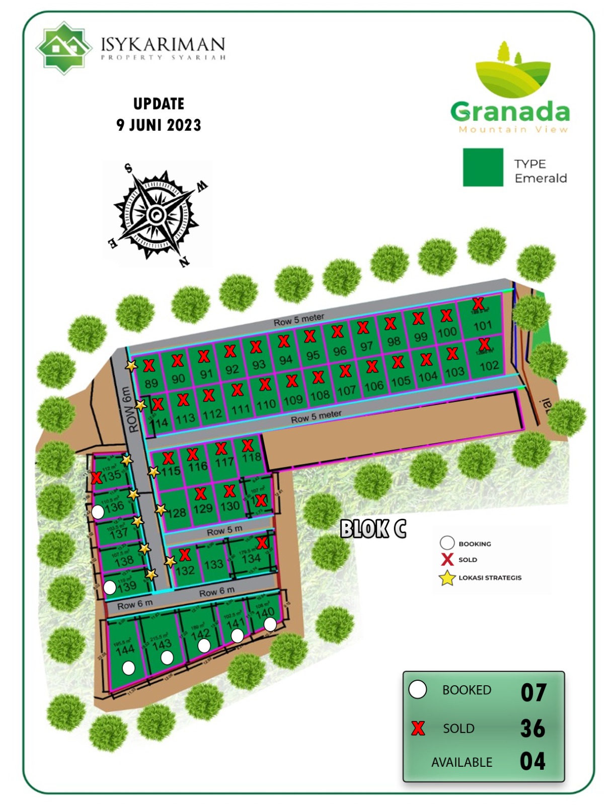 Harga Kavling Granada 30 Update SIte Plan Granada Mountain View Emerald