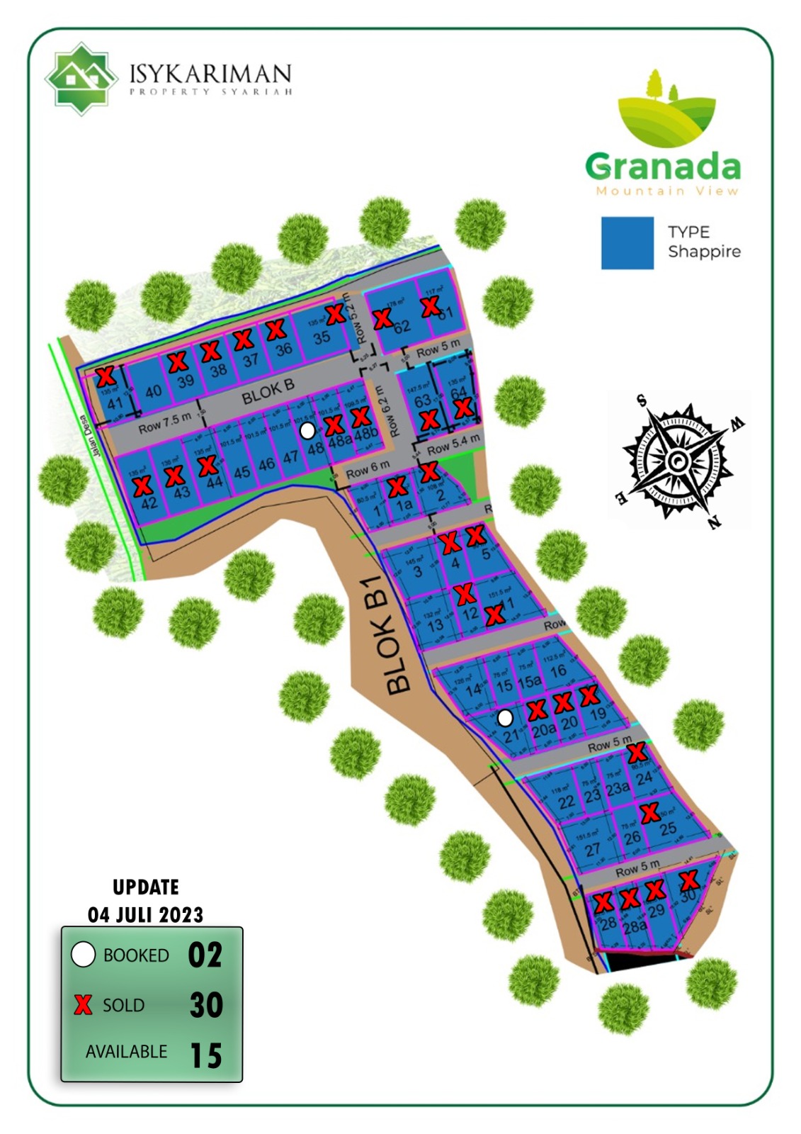 Harga Kavling Granada 31 Update SIte Plan Granada Mountain View Shappire