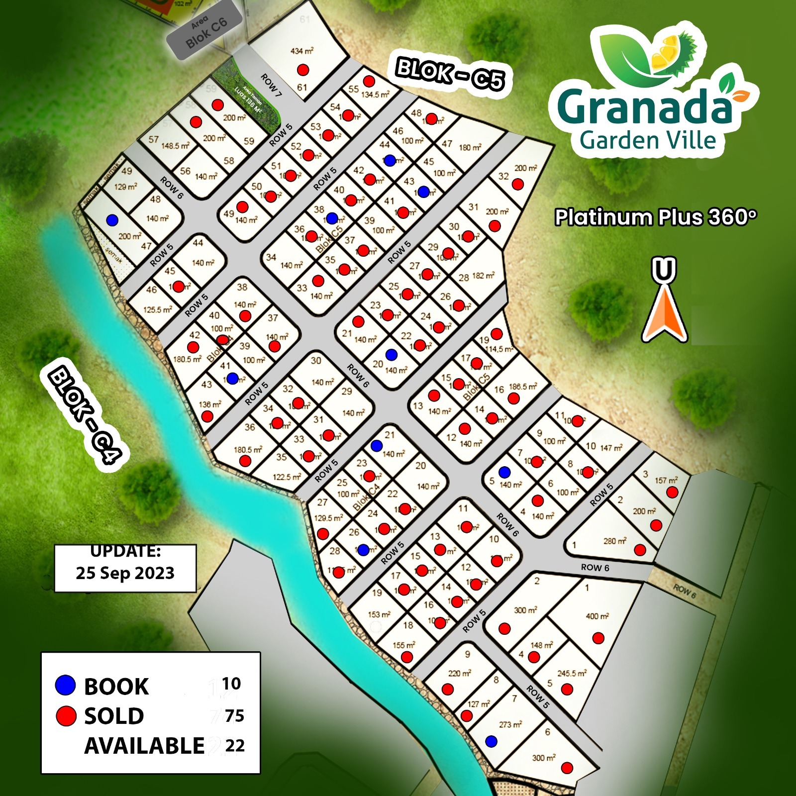 Harga Kavling Granada 29 Update Site Plan Kavling Granada Garden Ville Blok C4-C5