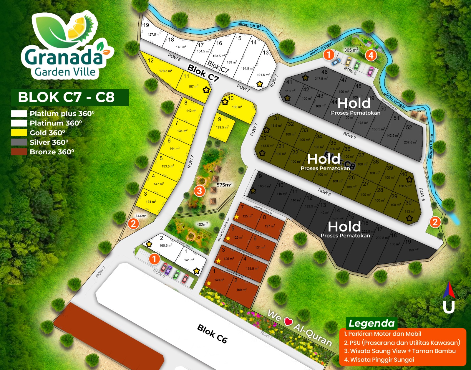 Harga Kavling Granada 27 Update Site Plan Kavling Granada Garden Ville C7