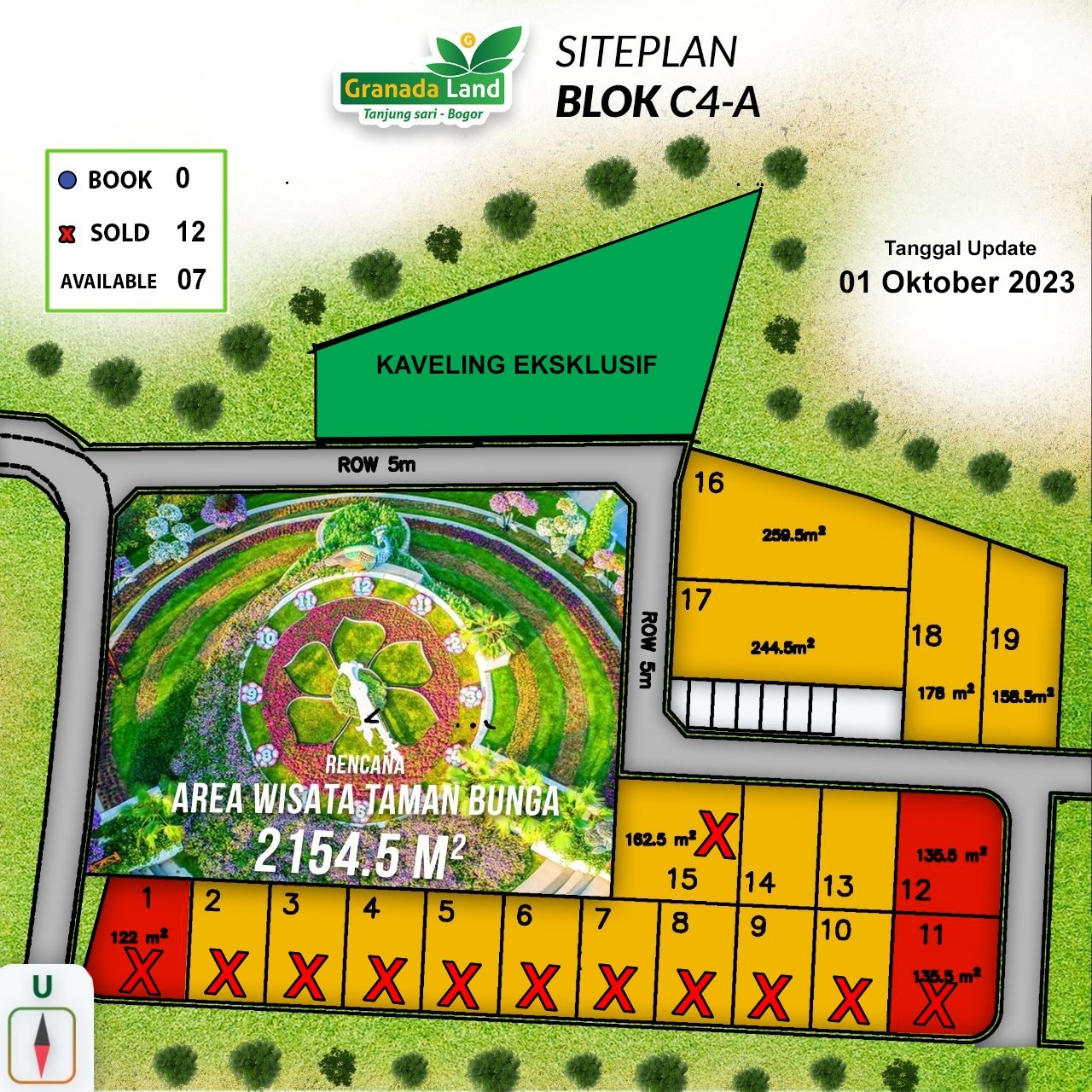 Harga Kavling Granada 13 Update Site Plan Kavling Granada Land Blok C4-A
