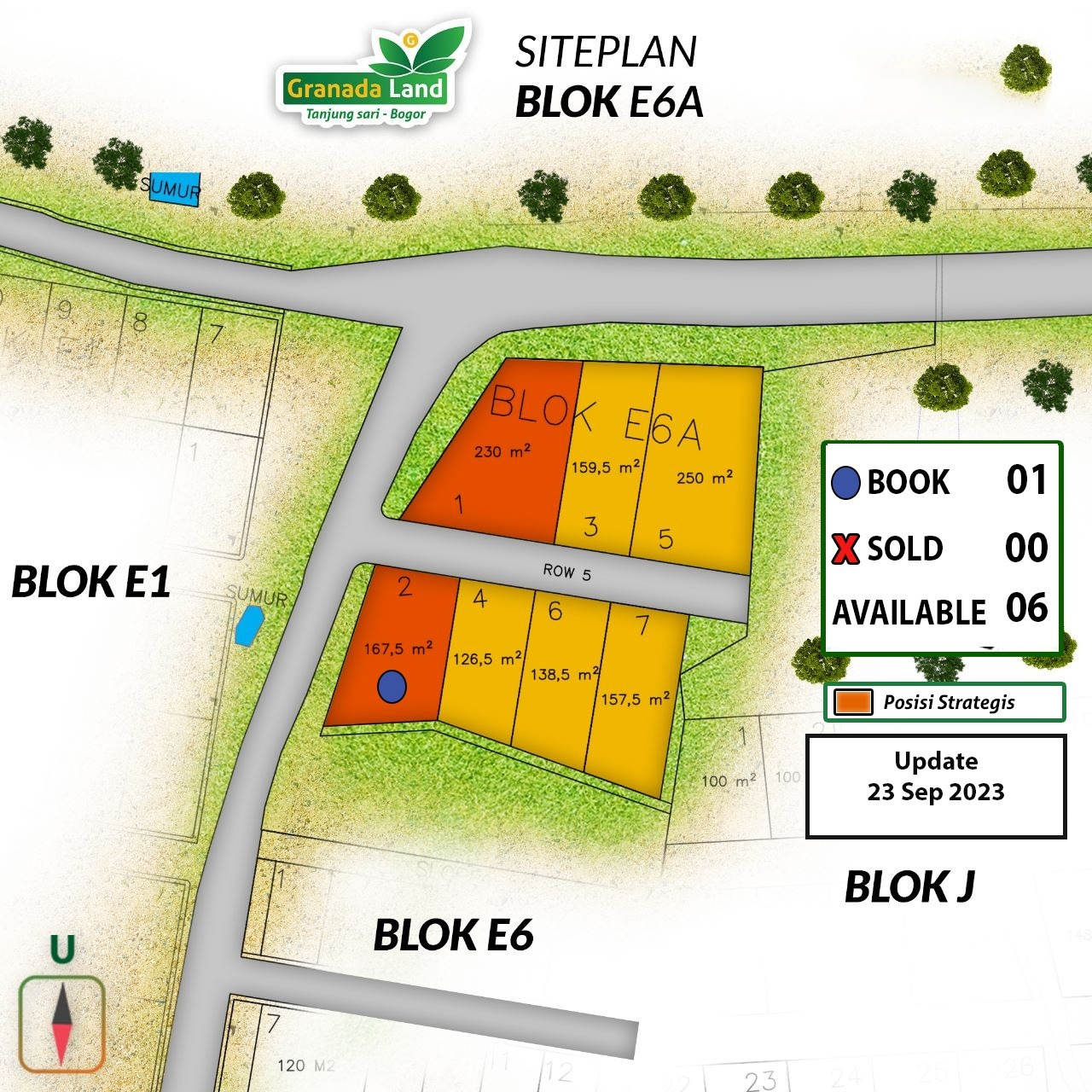 Harga Kavling Granada 16 Update Site Plan Kavling Granada Land Blok E6 A