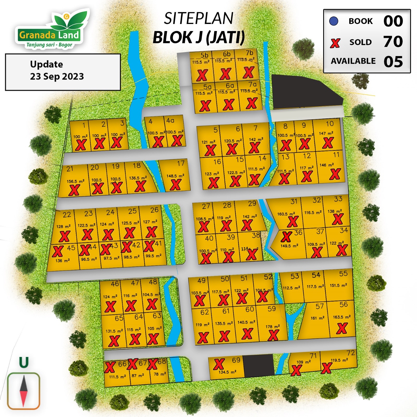 Harga Kavling Granada 20 Update Site Plan Kavling Granada Land Blok J Jati