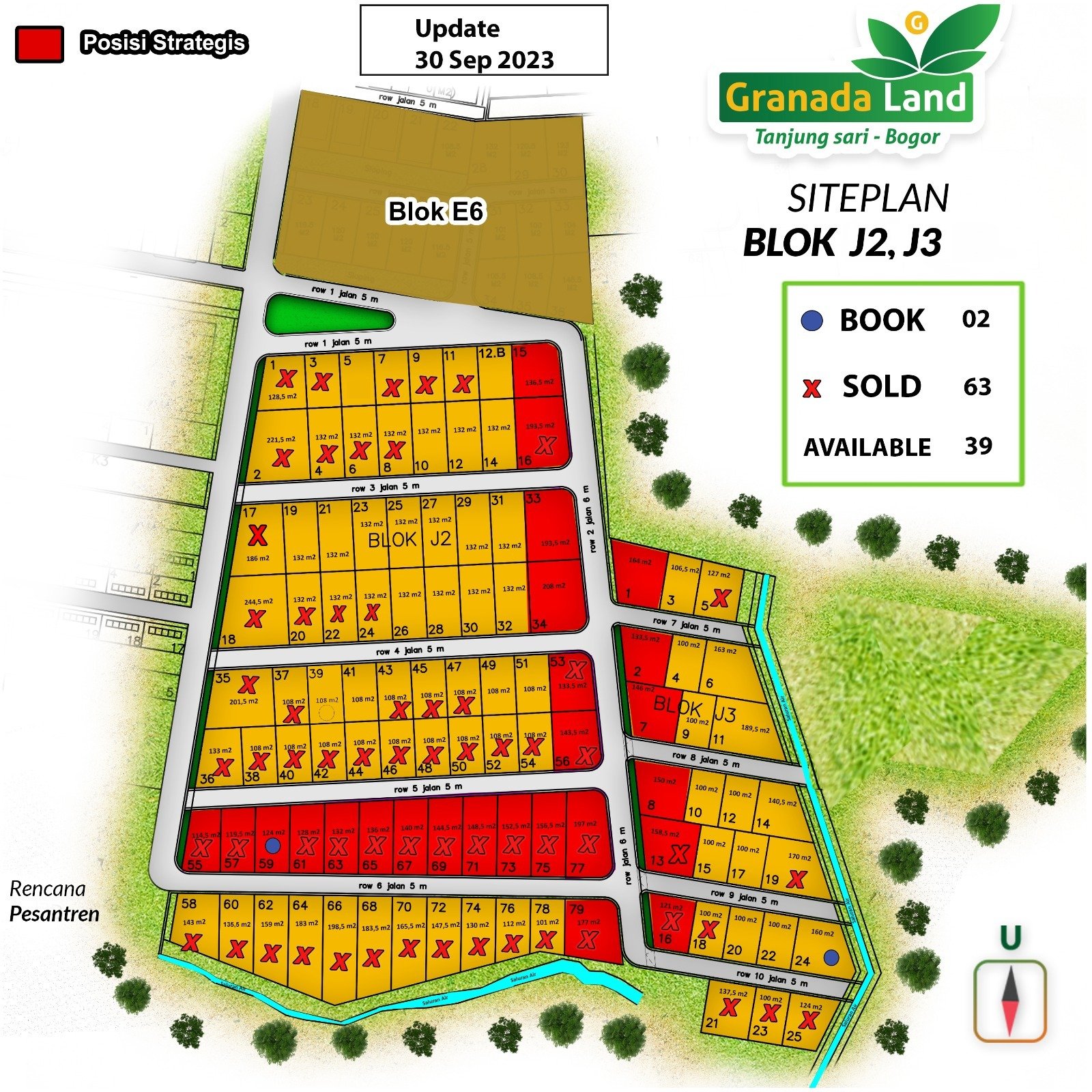 Harga Kavling Granada 21 Update Site Plan Kavling Granada Land Blok J2 J3