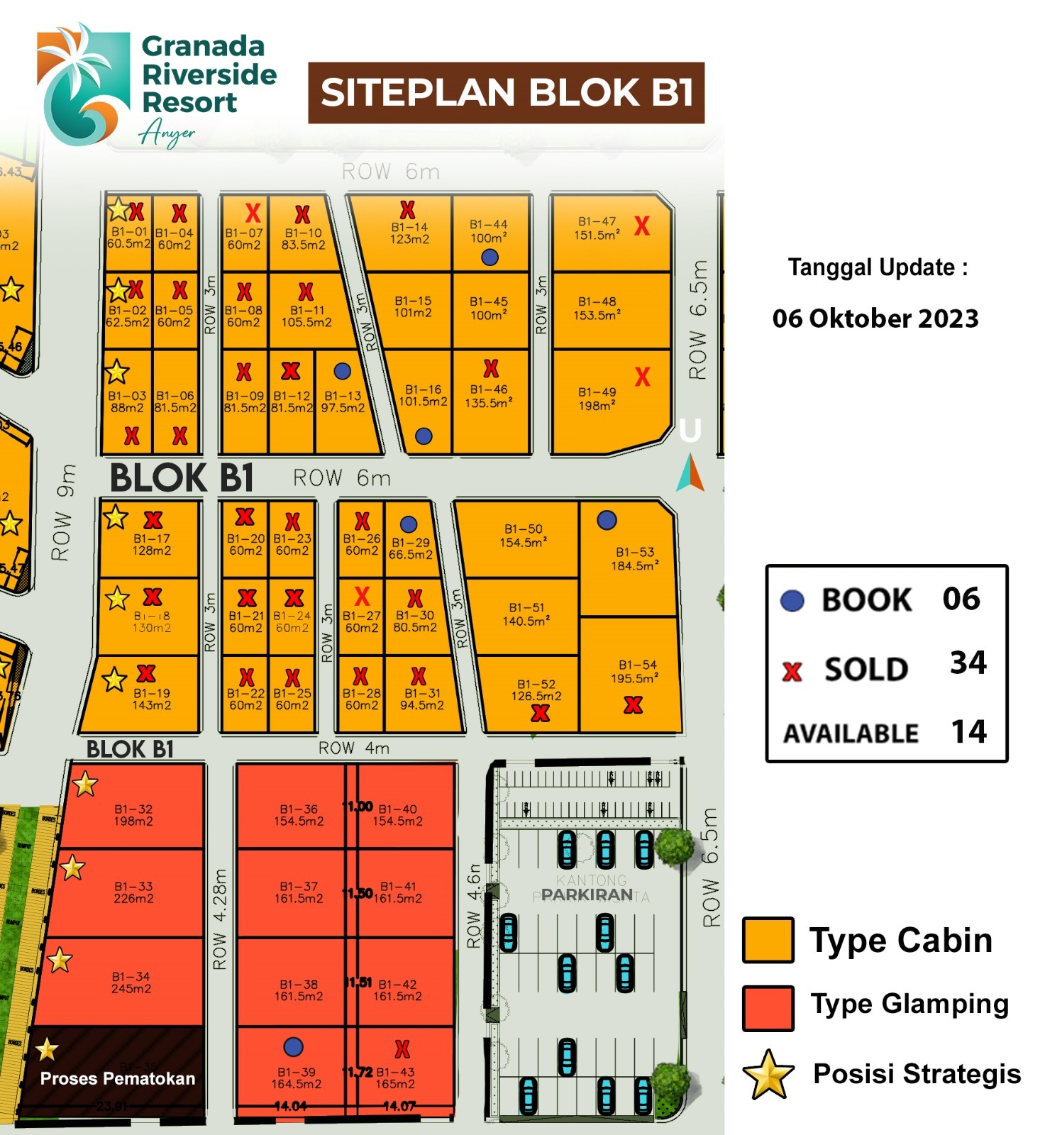 Harga Kavling Granada 34 Update Site Plan Kavling Granada Riverside Resort Anyer Blok B1