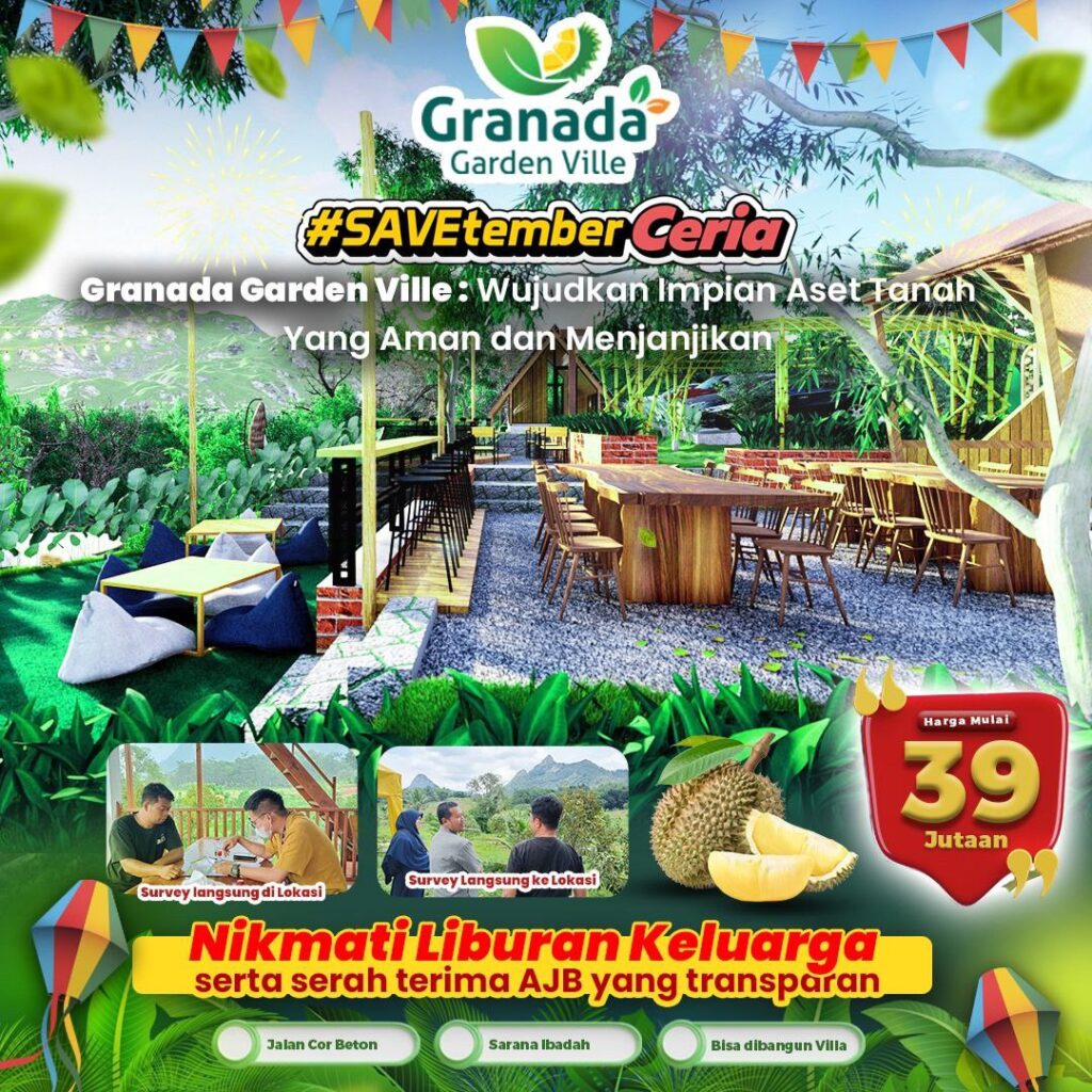 Granada Garden Ville 1 Brosur Kavling Granada Garden Ville